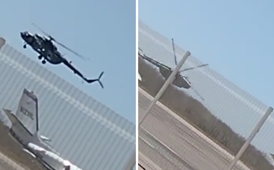 Reportan desplome de helicóptero
de la Marina en Mazatlán, Sinaloa